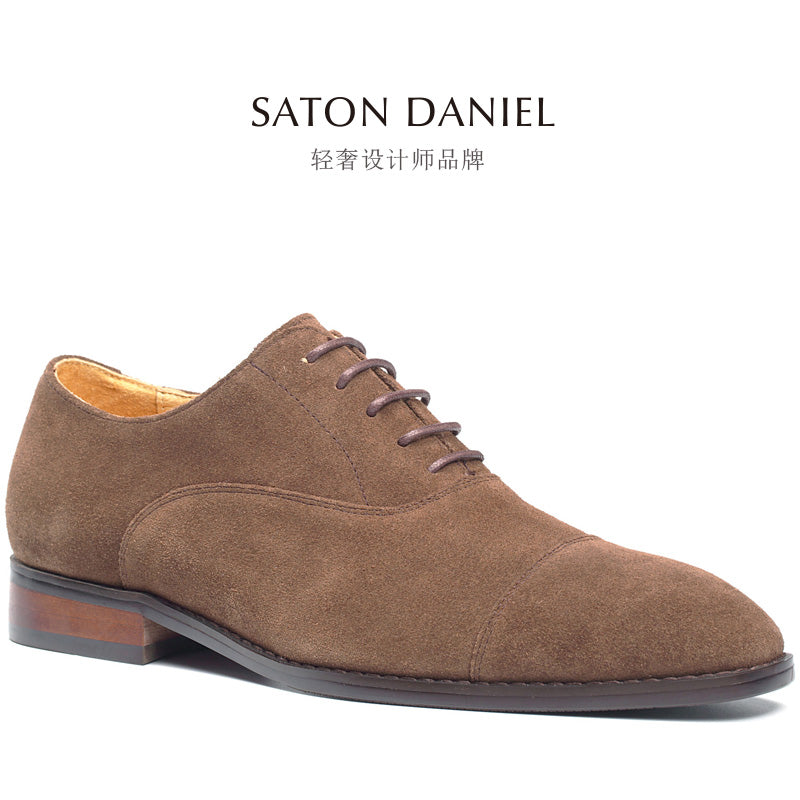 Oxfords İngilis sivri burunlu üçbucaqlı həqiqi dəri ayaqqabı zamşa zamşa Oksford ayaqqabısı kişi ayaqqabısı Kişi ayaqqabısı