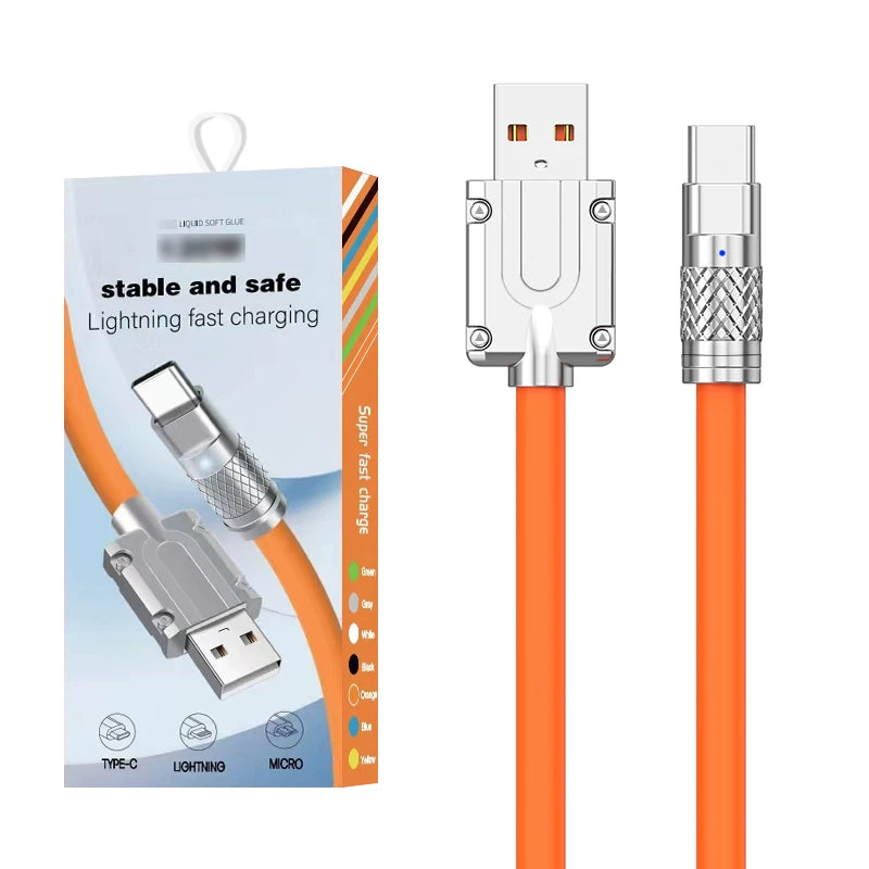 Baitong sürətli şarj iPhone14 sink ərintisi 6A qalın şarj ötürülməsi Type-C məlumat iOS kabeli üçün uyğundur