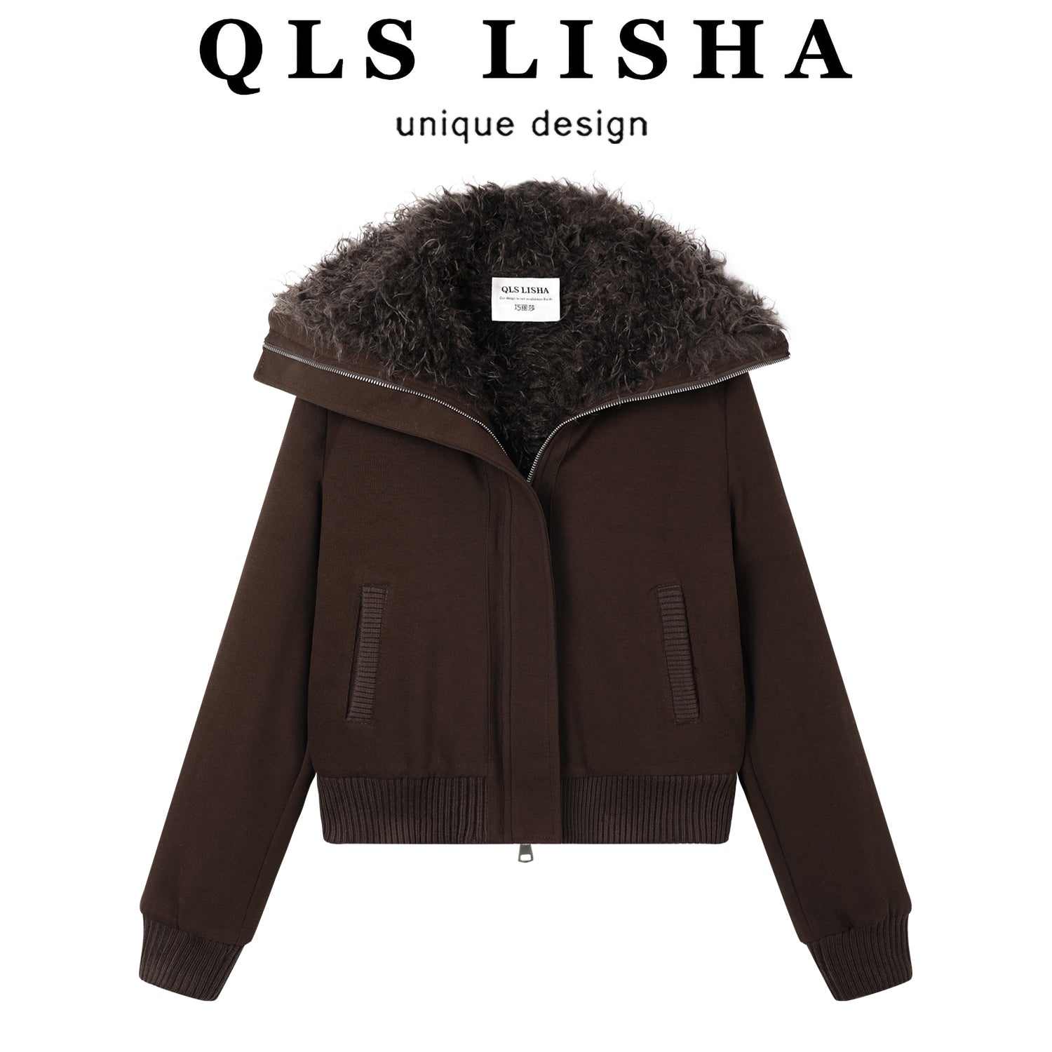 Cholisa Koreya üslubunda unikal və super şirin sviter 2026 Yeni üslubda yun astarlı qalın quzu yunundan hazırlanmış isti palto, qadınlar üçün payız və qış