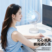 2026 Yeni Kiçik Fan Masaüstü Fan USB Doldurma Portativ Elektrik Fan Kiçik Ev Yataqxanası Super Uzun Ömürlü