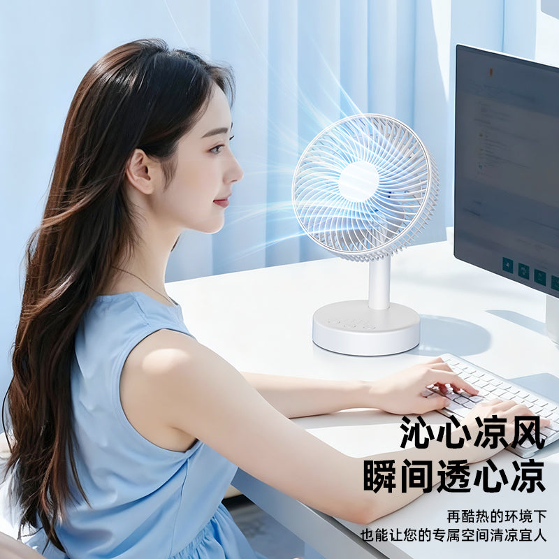 2026 Yeni Kiçik Fan Masaüstü Fan USB Doldurma Portativ Elektrik Fan Kiçik Ev Yataqxanası Super Uzun Ömürlü