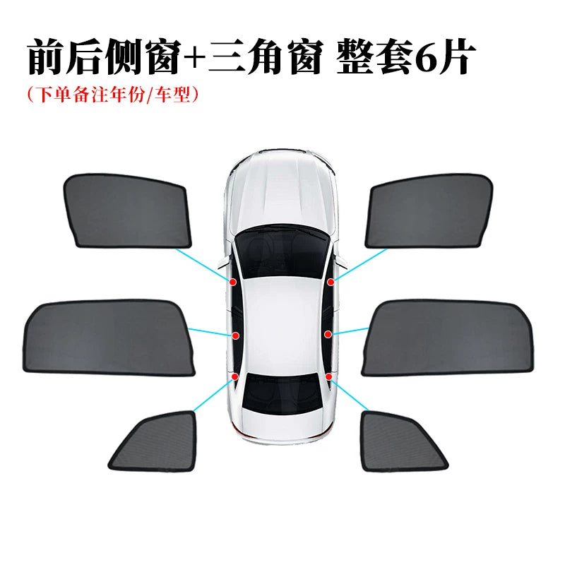 BYD M6 avtomobil pəncərəsi günəş şüşəsi mesh maqnit klip günəş şüşəsi modifikasiya hissələri Hong Kong versiyası ilə uyğun gəlir