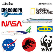 NASA National Geographic Jurnalının Jurassic Discovery Nature Logosu Baqaj Çantası Noutbuk Soyuducu Stikeri