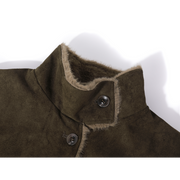 Cholisa'nın super şirin, geri çevrilə bilən quzu yunundan hazırlanmış retro paltosu, qadın qış orta uzunluqlu qalın zamşa yun paltosu