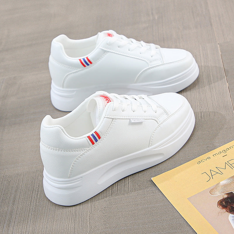 1718 White Shoes Qadın Bütün Uyğun Hündürlük Incr Qadın Ayaqqabıları