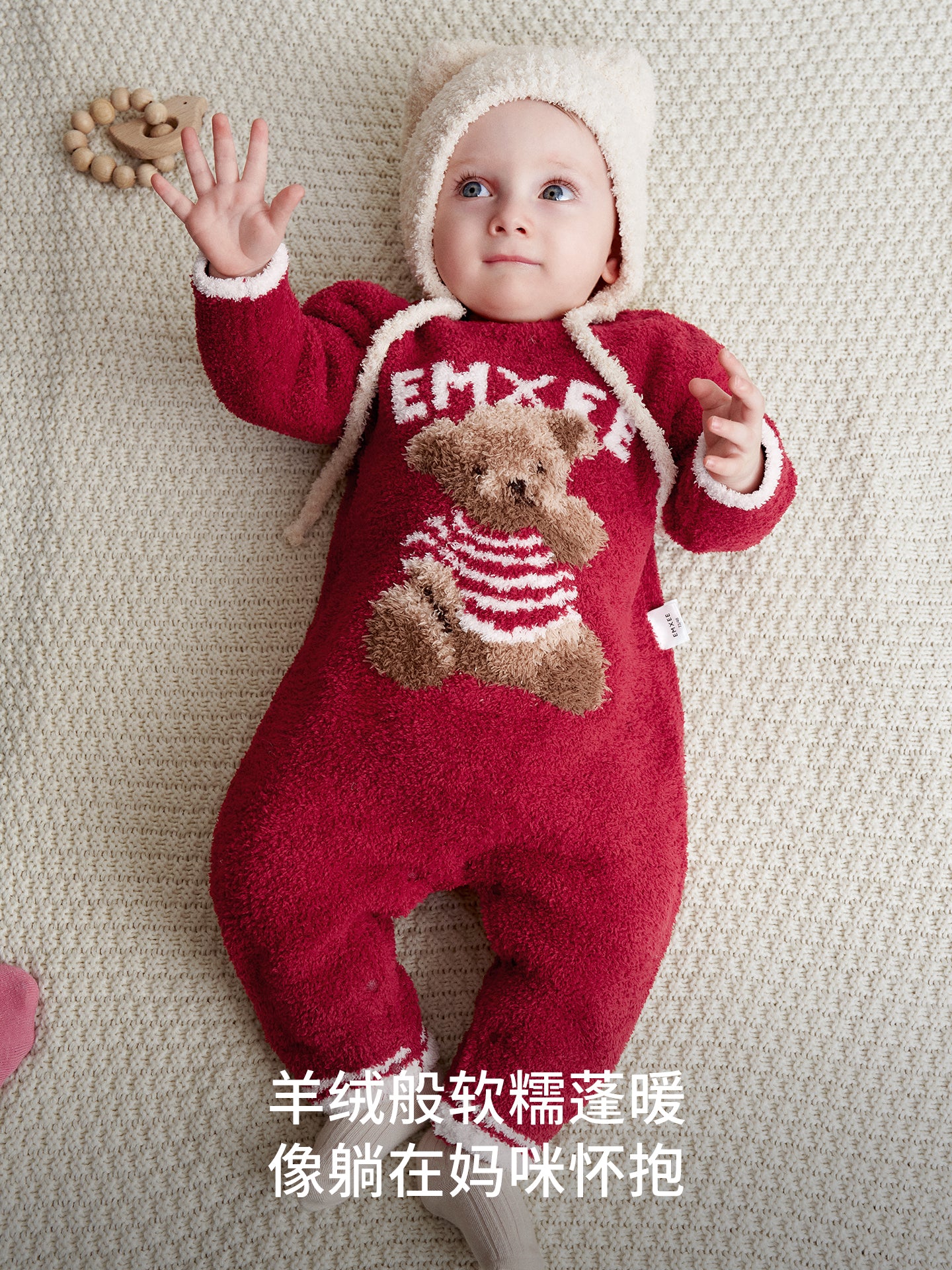 Manxi Körpə Onesie Avokado Yarım Flis Körpə Geyimləri Qalınlaşdırılmış İsti Romper Payız və Qış