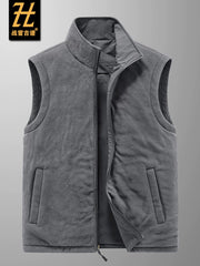 Çoxlu cibli, yun astarlı, böyük ölçülü, payız/qış üslubunda, geri çəkilə bilən kişi idman və açıq hava jileti