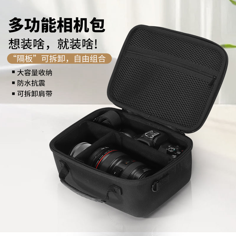 Canon, Nikon üçün uyğun SLR kamera çantası, güzgüsüz kamera çantası, Fujifilm Panasonic saxlama çantası, suya davamlı çoxfunksiyalı çiyin kamerası bel çantası