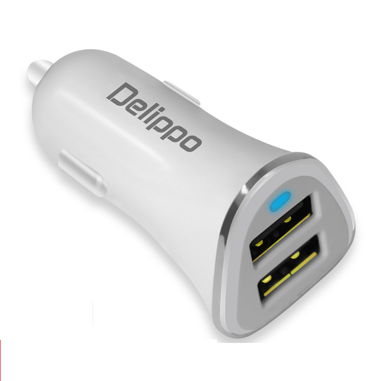 Smart car charger, fast charging, 1 to 4 USB, special multi-function car charger for car, cigarette lighter adapter.