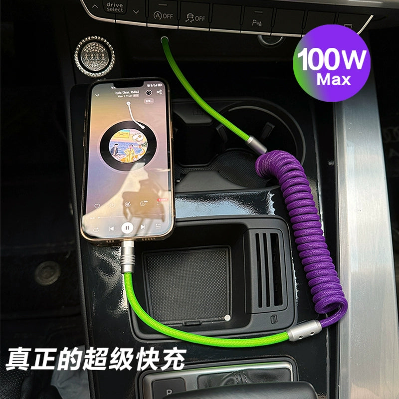 Tətbiq edilə bilən CarPlay Avtomobilə quraşdırılmış USB kabel Volkswagen BMW Audi Mercedes-Benz Yay Çıxarılan Avtomobil Doldurma Kabel