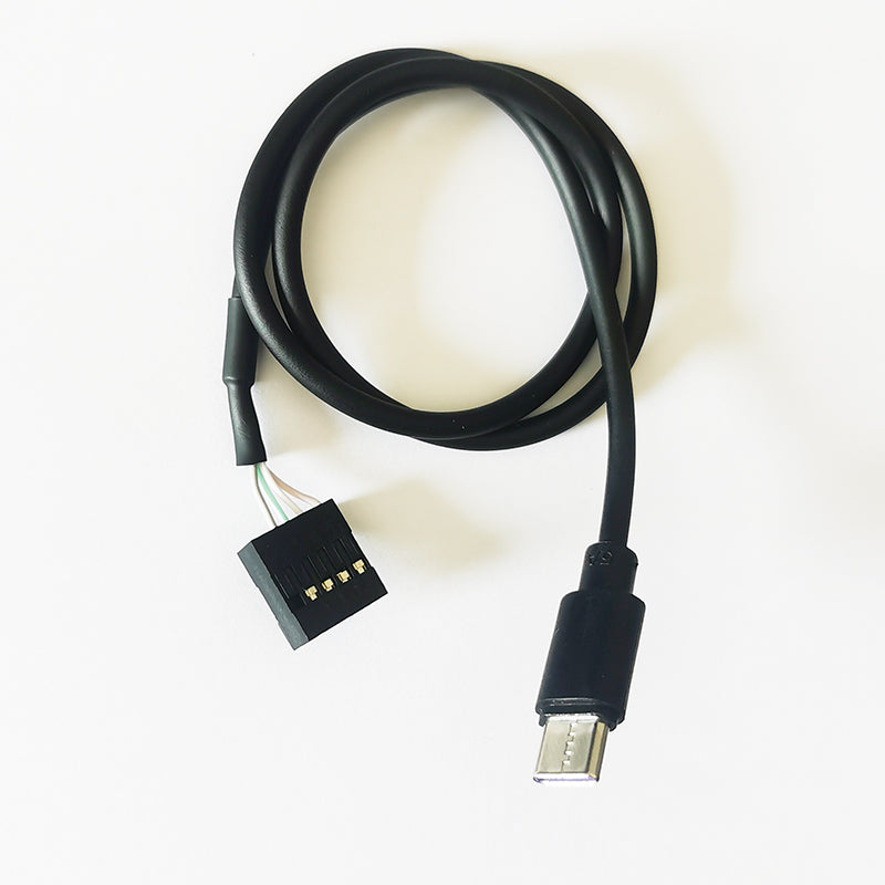 Kompüter anakartı 9 pinli USB kabel serial portu ikinci dərəcəli ekran quraşdırılmış şassi əlaqə kabeli DuPont 9PIN-dən C Tipinə məlumat kabeli