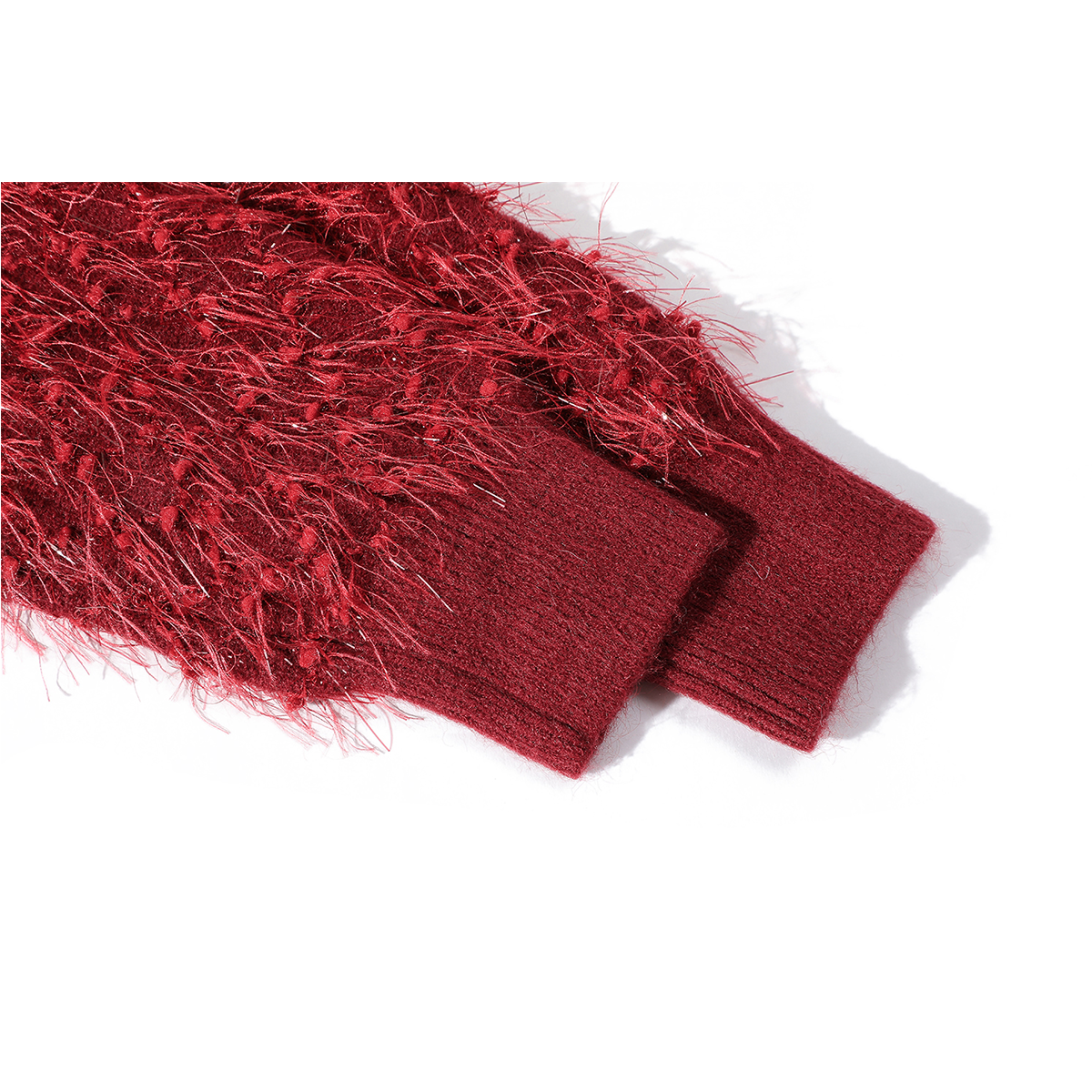 Cholisa'nın Qadınlar üçün Tənbəl V-yaxalı Qırmızı Sviter, 2026 Yaz/Qış Yeni Stil, Yüksək Səviyyəli Dizayn, Qəşəng Trikotaj Top