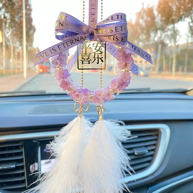 2025 Yeni Avtomobil Asqıları İnternet Məşhur Avtomobil Arxa Görünüş Güzgüsü Asma Qadın Avtomobili Yüksək səviyyəli Kulonlar Ornamenti Safe Joy