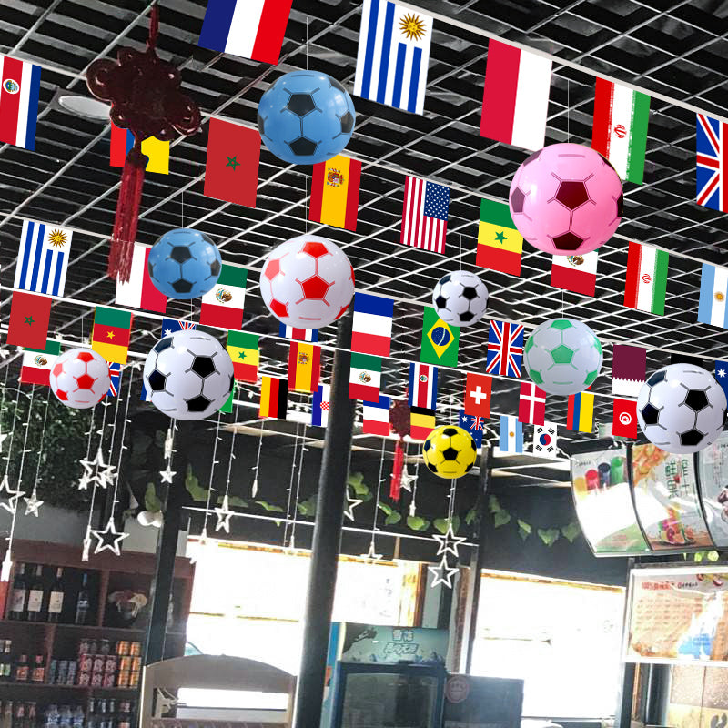 2026 ABŞ-Kanada-Meksika Dünya Kuboku Dekorativ Futbol Temalı Dekorasiya İdman Lotereya Mağazası KTV Atmosfer Səhnə Planı