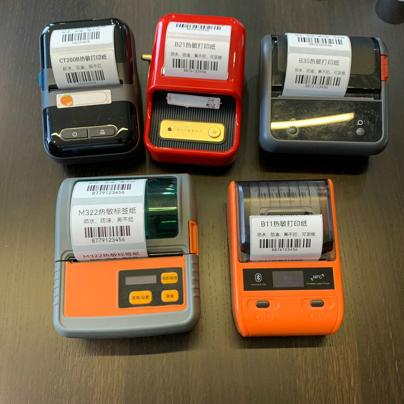 Kiçik nüvəli termal sintetik etiket kağızı 50*30 20 60X40 70 80 25 özünə yapışan Jiabo m322 Jingchen B11/B3S portativ barkod printer qiyməti suya davamlı stiker üçün uyğundur