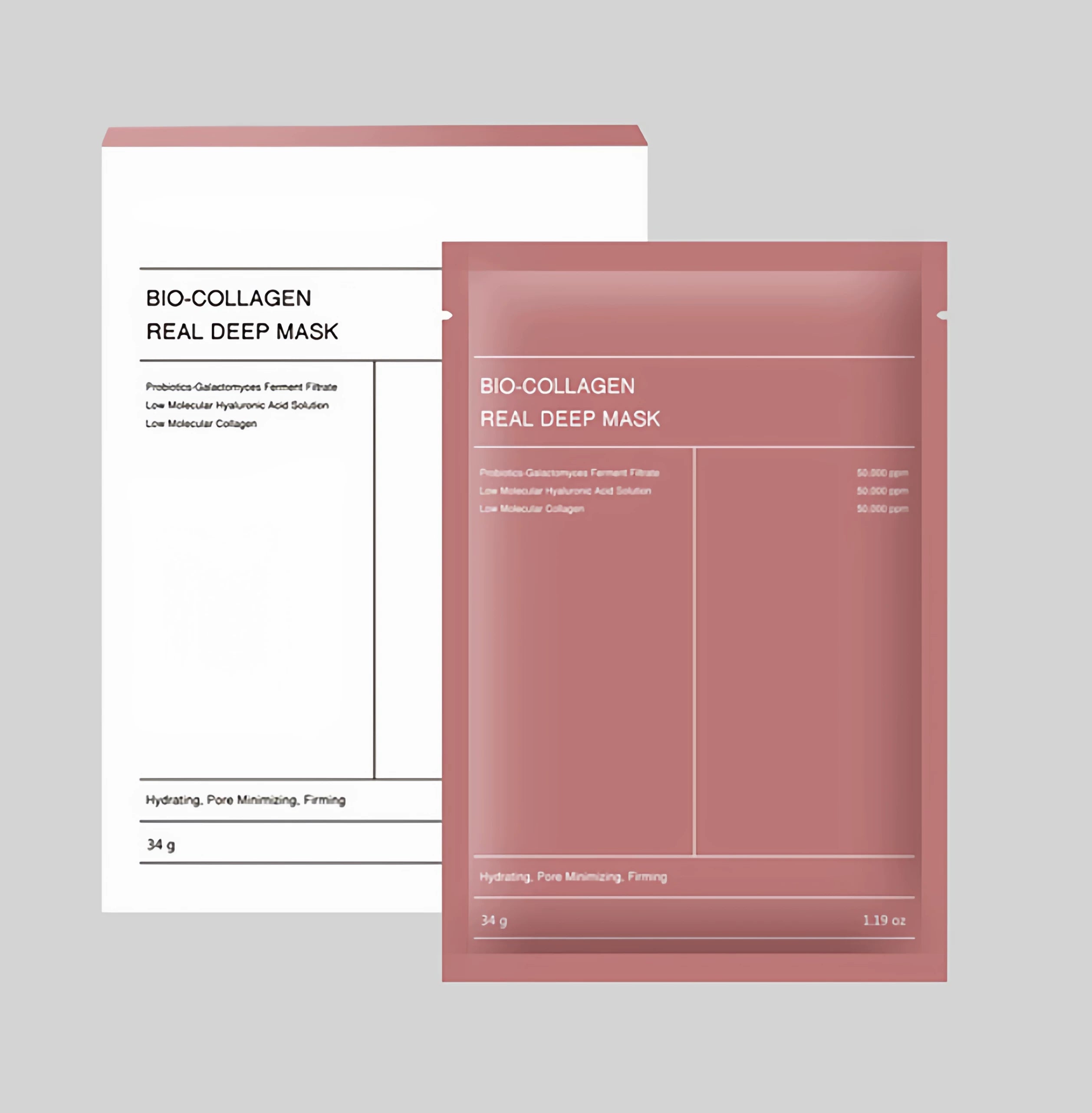 1 və 4 ədəd Collagen Real Deep Mask Nəmləndirici Maska