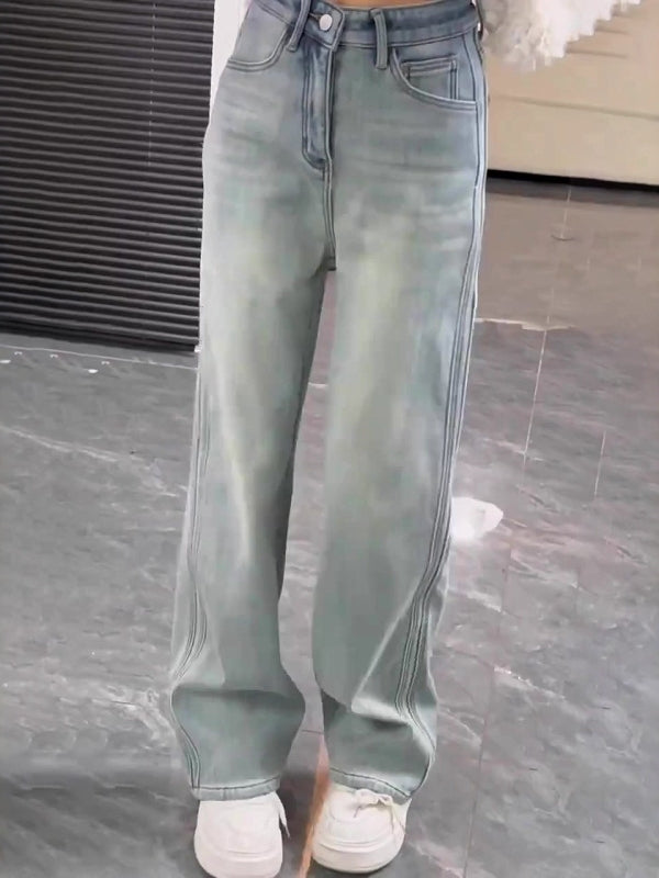 Qadınlar üçün böyük ölçülü, nazik cins şalvar, yeni yaz modası, yüksək belli, kalçanı örtən, arıqladıcı, geniş, çoxfunksiyalı, düz ayaqlı, yerə qədər uzanan şalvar.