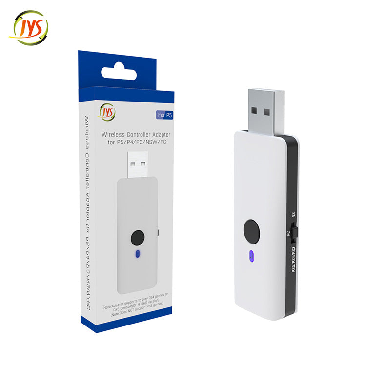 PS5/Xbox One S/PS4 nəzarətçisi Switch/OLED/PC/PS4 Bluetooth qəbuledici çeviricisinə qoşulmuşdur