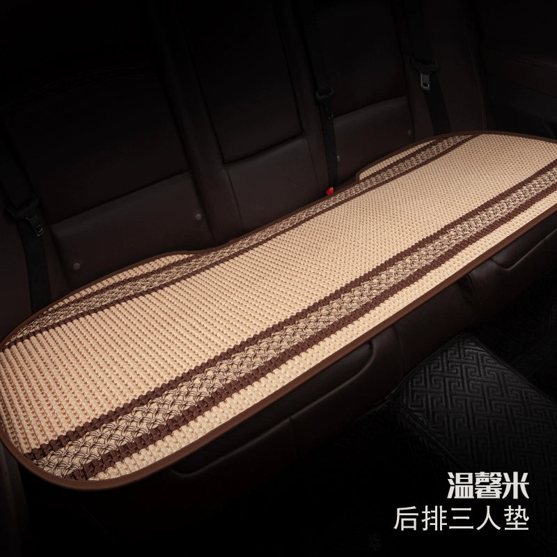 Avtomobil Oturacaq Yastığı Tək Parça Əsas Sürücü Oturacağı Tək Sürücü Otağı Tək Oturacaq Örtüsü Buz İpək Kətan Bütün İl Boyu Neytral Kreslo Yastığı