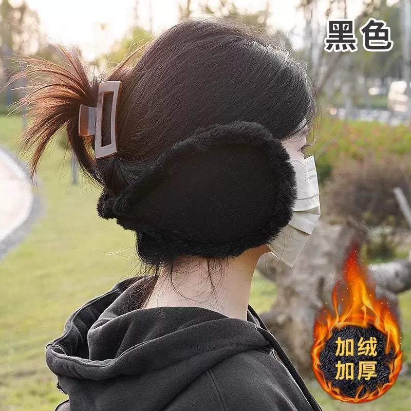 İsti qulaqcıqlar/qulaq örtükləri, qış qulaq qoruyucuları, qatlanan yumşaq, şaxtaya davamlı, şirin, qış üçün qalınlaşdırılmış qulaqcıqlar.