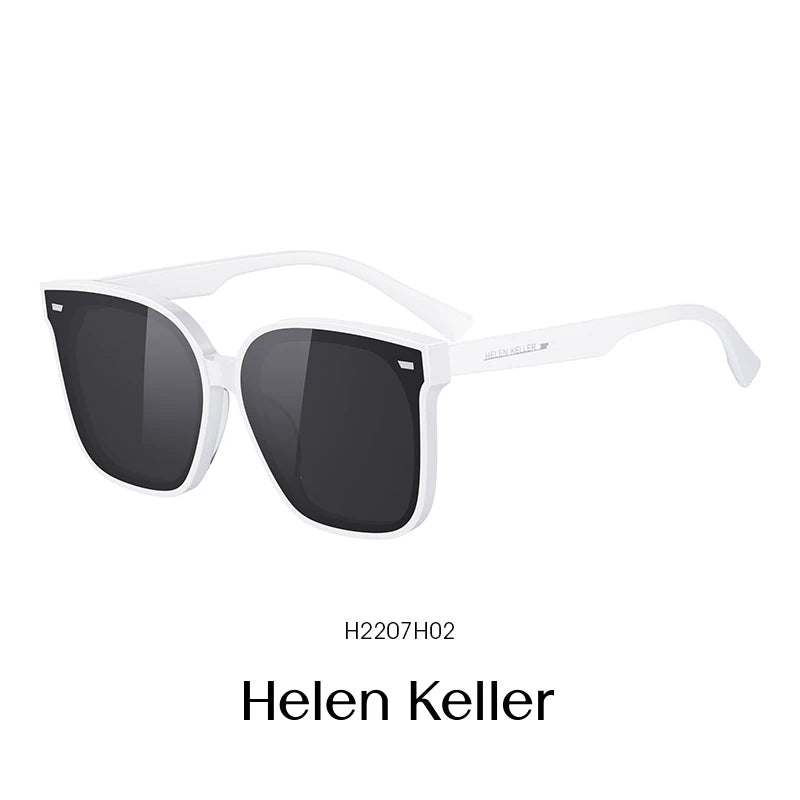 [Liu Shishi ilə eyni üslub] Helen Keller kişilər üçün moda eynəkləri, qadınlar üçün anti-UV polarizasiyalı gün eynəkləri, H2207
