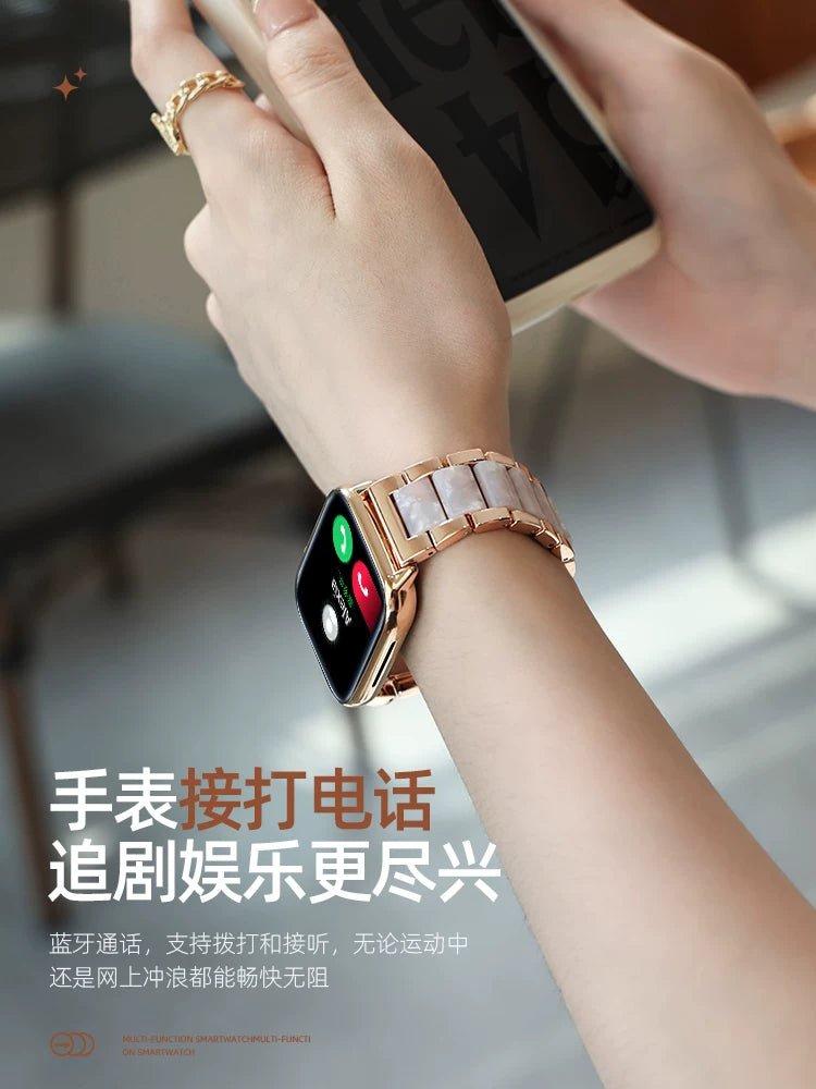 Qadınlar üçün Huaqiangbei s8 ağıllı saat, ödəniş, qəbul və zəng, qadınlar üçün çoxfunksiyalı NFC qatran tikişli idman qolbağı