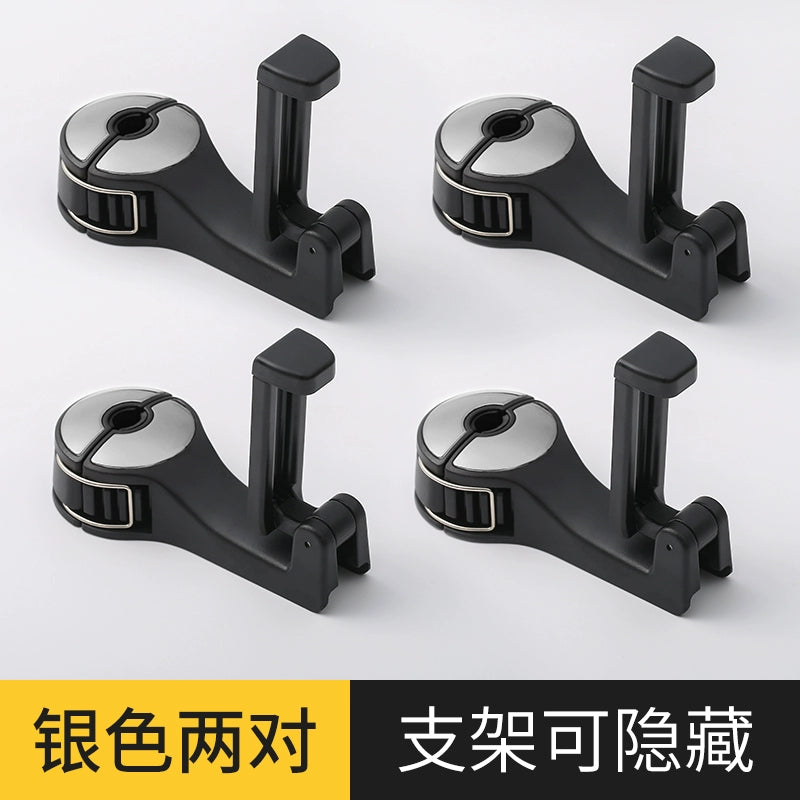 Avtomobil Oturacağı Arxa Arxa Qarmaq Cizgi filmi Sevimli Oturacaq Arxa Qarmaq Çoxfunksiyalı Avtomobil Daxili Dekorasiya Kiçik Qarmaq Yaradıcı