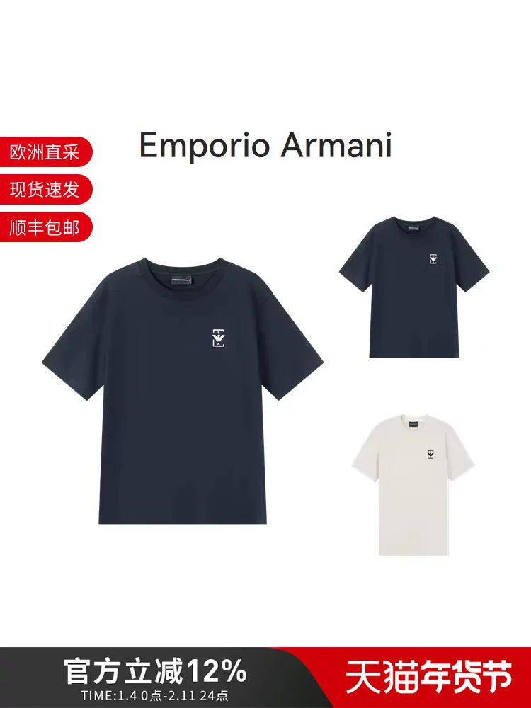 EA Armani Men's Cotton Short Sleeve T-Shirt EM001068 AF12926