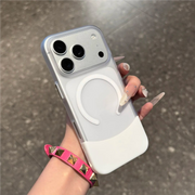 Kontrast rəngli tutqun dəri hissi verən maqnit mobil telefon qutusu Xiaomi 17pro yeni Xiaomi 15/14 birləşdirilmiş nazik IPhone 17promax niş toqquşmayan Apple 16/15plus qoruyucu qutusu