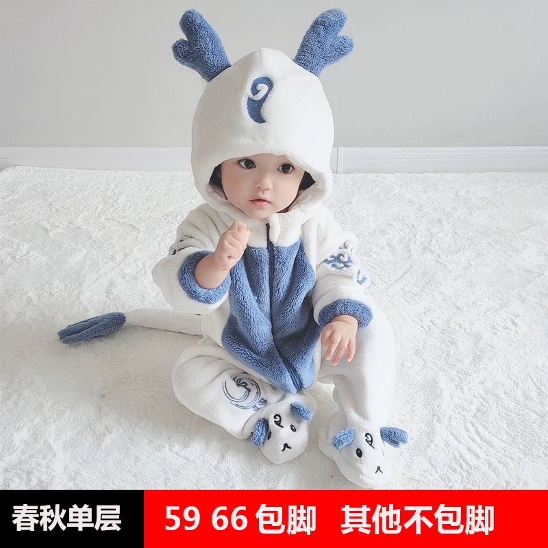 Körpə Yaz və Payız Topdan Dəsti, Dinozavr Pijamaları, Payız və Qış Körpə Romperləri, Super Şirin və Sevimli Geyimlər