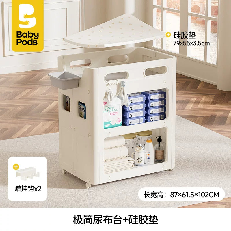 babypods uşaq bezi stolu körpə baxım masası yeni doğulan çoxfunksiyalı çıxarıla bilən dəyişən stol hamam beşik
