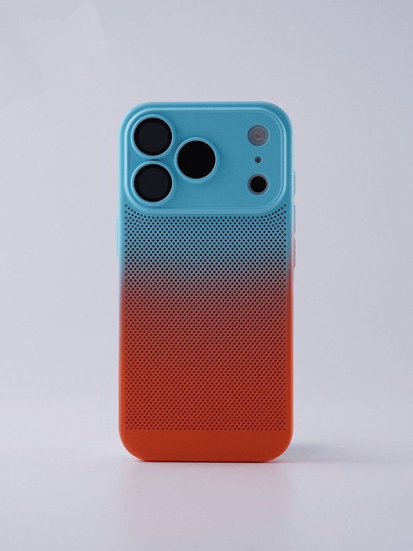 Tulu Apple 17promax mobil telefon qutusu üçün uyğundur iPhone16pro Apple 15promax rəngli gradient mobil telefon qutusu yeni mesh soyutma 17 lens hər şey daxil 14pro qabaqcıl 13 qutu