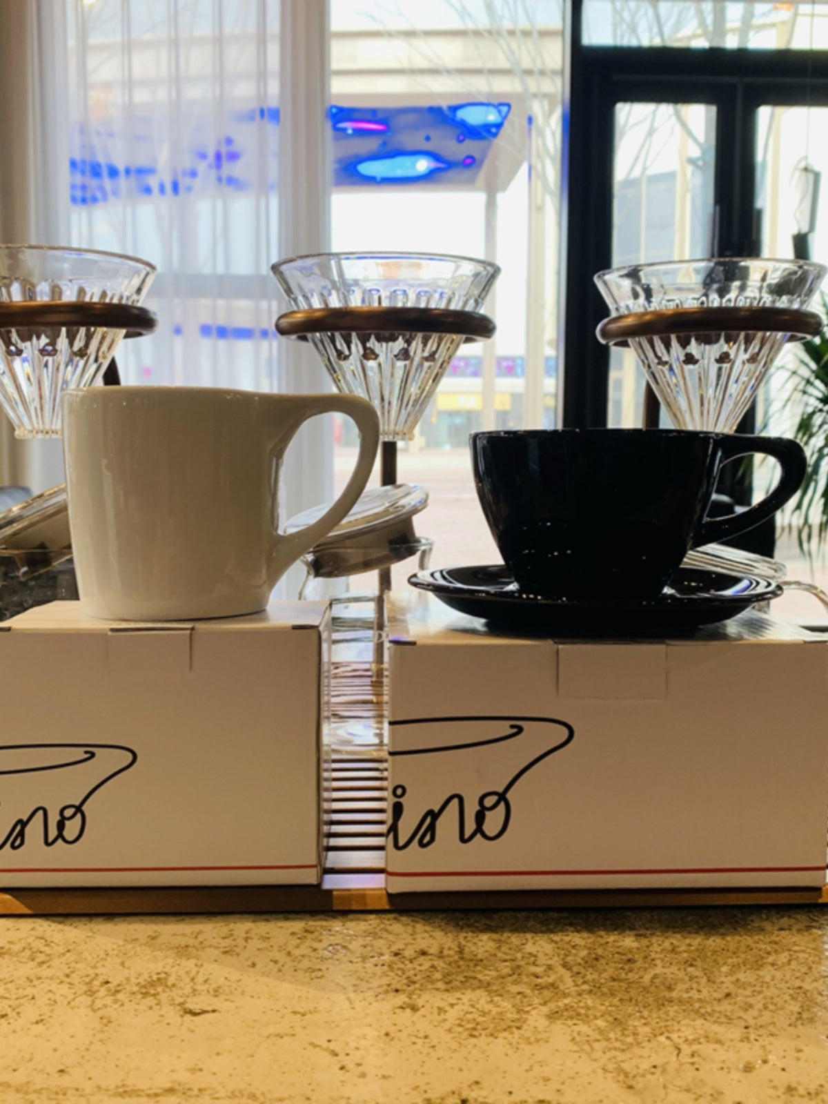 CUPSHOUSE intellektual pişik qulaqları qəhvə mağazası professional kabu latte latte art qəhvə fincanı 220/300ml