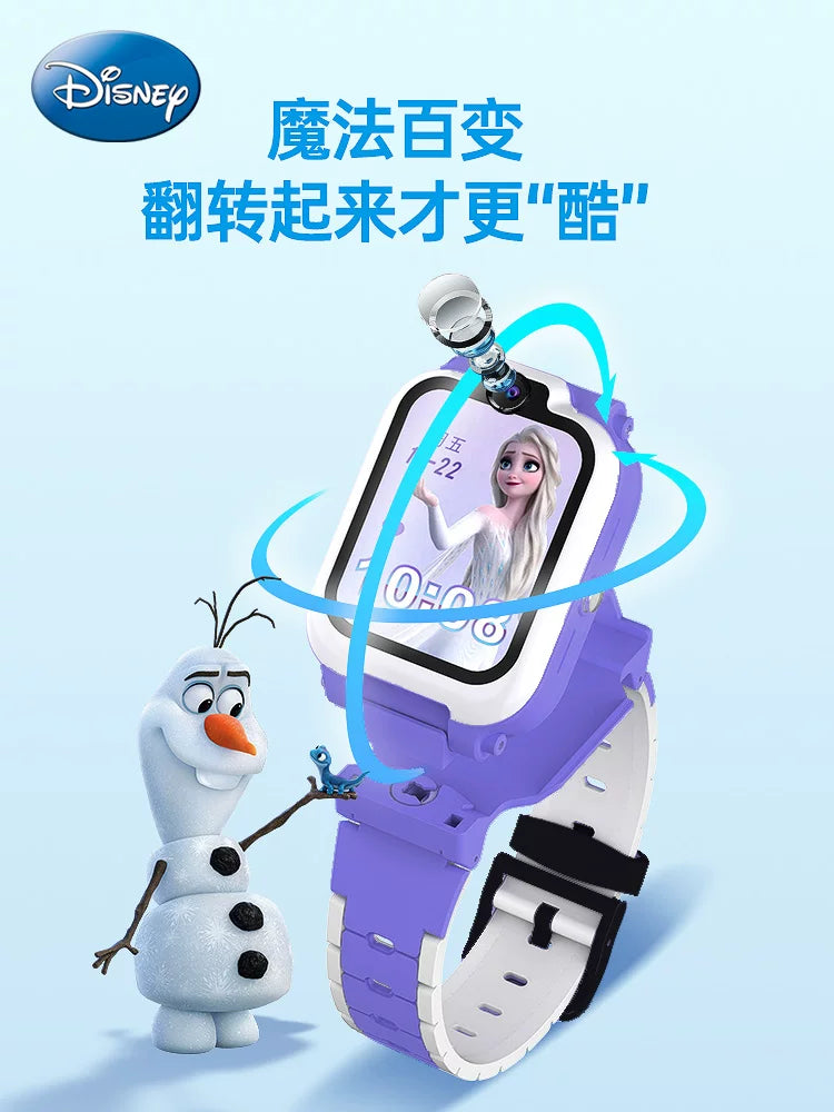 Disney uşaq telefon saatı qız Elsa Princess Frozen ibtidai məktəb şagirdi dahi qız smart saatı