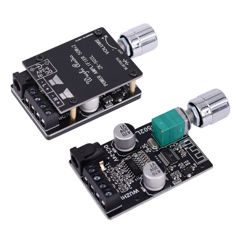 Güc gücləndiricisi ilə Bluetooth qəbuledici modulu rəqəmsal audio stereo 5V12V24V DIY güc gücləndirici lövhəsi 15W30W