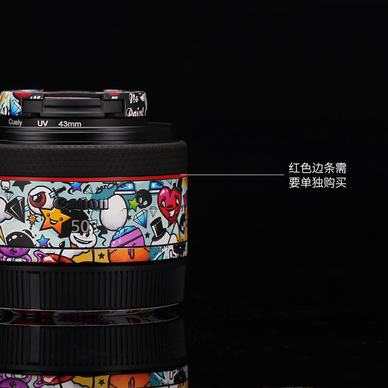 Meibentang Canon RF50F1.8 STM obyektiv qoruyucu film 16F2.8 tam örtülü stiker 3M üçün uyğundur