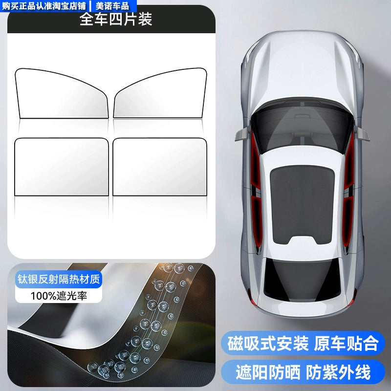Avtomatik Abat Havalandırma Günəşdən Qoruyucu İstilik İzolyasiyalı Günəş kölgəsi Avtomobil Yan Pəncərəsi Avtomobil Maqnit Mesh Pərdəsi Avtomobil Rəngli Kölgə örtüyü