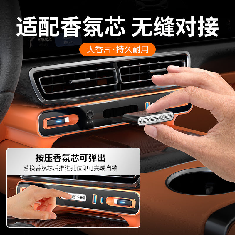 The all-new Li Auto L6, L7, L8 and L9 models feature a central control docking station, on-board charger, fast-charging retractable cable, ambient lighting and premium aromatherapy.