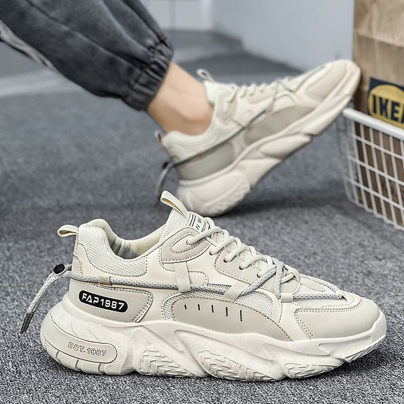 Yay Kişi Ayaqqabıları Mesh Nəfəs ala bilən İdman Ayaqqabıları Rend Lace Up