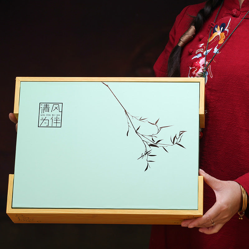 Yüksək səviyyəli çay qablaşdırma boş hədiyyə qutusu yaşıl çay Jinjunmei Biluochun Xinyang Maojian Longjing Anji qalay qutusu Qingfeng
