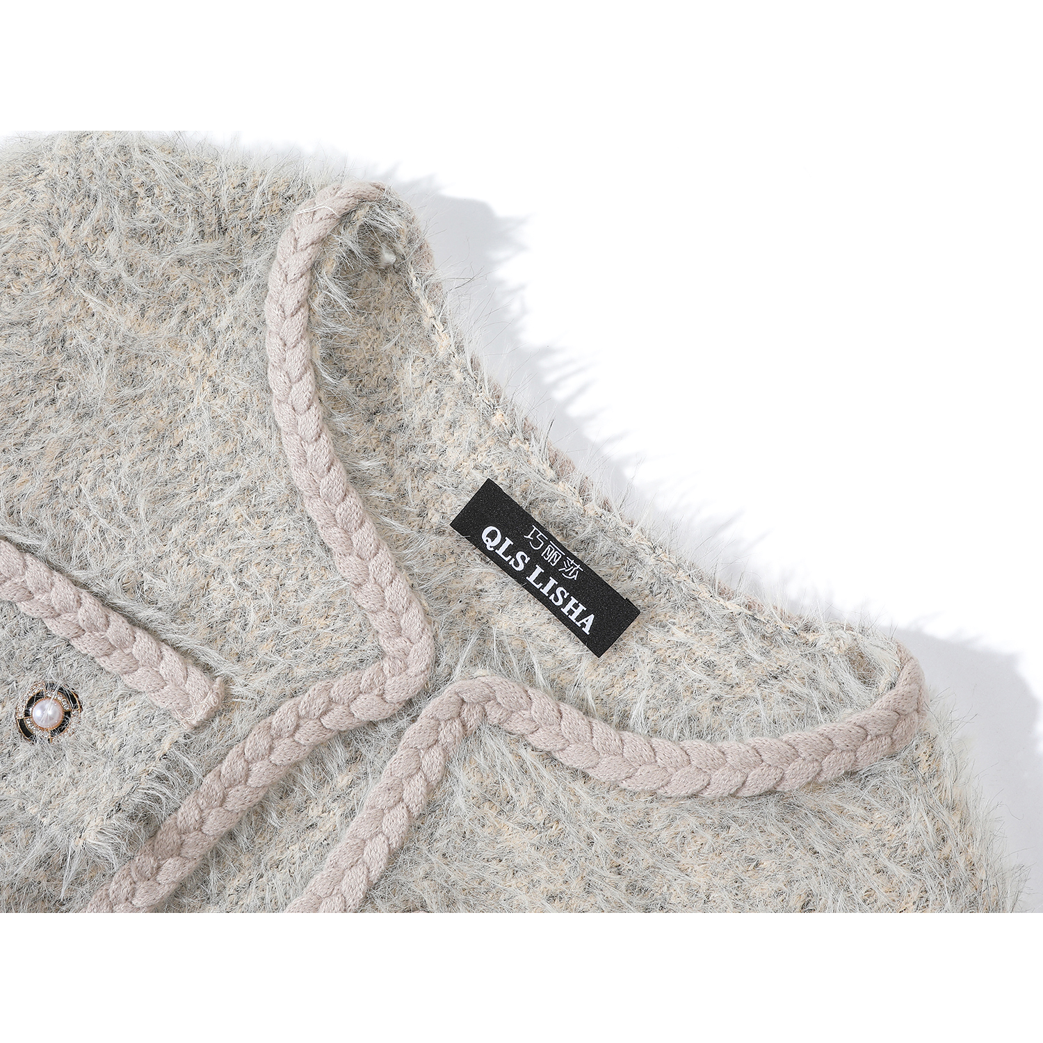 Chorlisa Chanel üslubunda qısa pencək, zərif Koreya üslubunda, payız və qış üçün dəbli və gözəl qadın sviter topu.