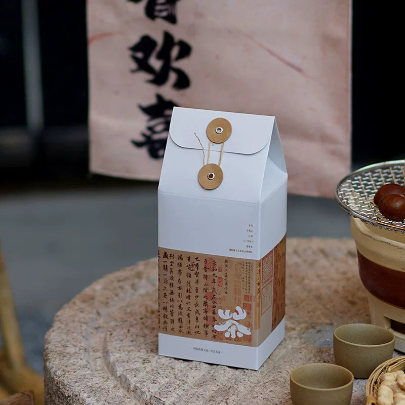 Retro boş çay qutusu universal boş çay qablaşdırma çay qutusu Mingqian Longjing boş qablaşdırma Shoumei Pekoe Gümüş İğne boş hədiyyə qutusu