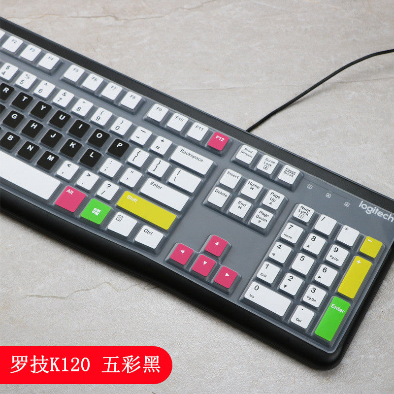 Tianyi klaviatura filmi Logitech MK295 silikon şəffaf K200 K260 MK270 K120 MK275 masaüstü kompüter üçün uyğundur TPU klaviatura qoruyucu film toz örtüyü tam əhatə edir