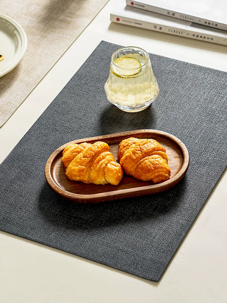 onlycook dəri döşəyi suya və yağ keçirməyə davamlı mat izolyasiya döşəyi düzbucaqlı yemək masası döşəyi ins üslubunda qərb döşəyi