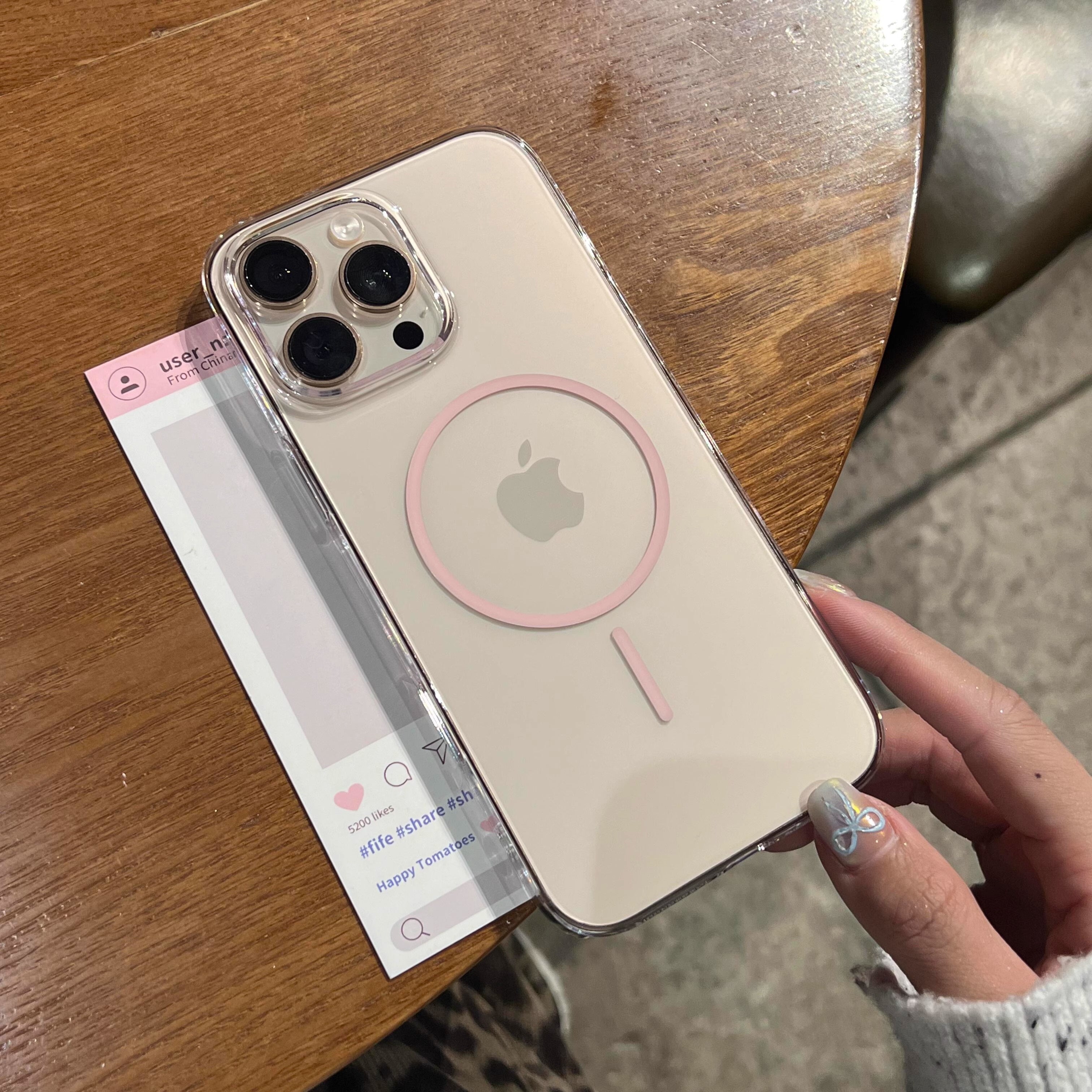 [İncə maqnit sərt qabıq] iphone16pro mobil telefon qutusu üçün uyğun ultra nazik şəffaf Apple 16proMax yeni 15 simsiz şarj 14/13/12 kişi və qadınlar üçün sadə qoruyucu örtük