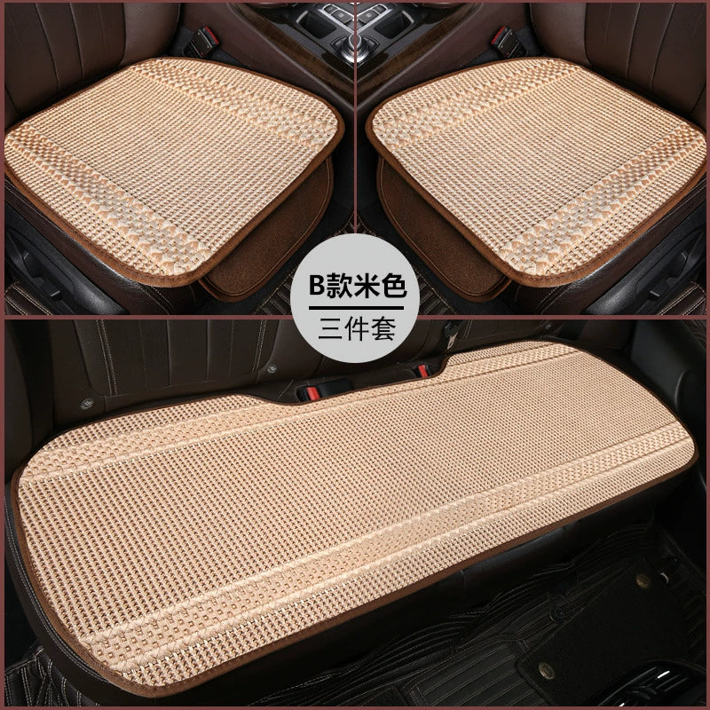 Avtomobil Oturacaq Yastığı Tək Parça Əsas Sürücü Oturacağı Tək Sürücü Otağı Tək Oturacaq Örtüsü Buz İpək Kətan Bütün İl Boyu Neytral Kreslo Yastığı