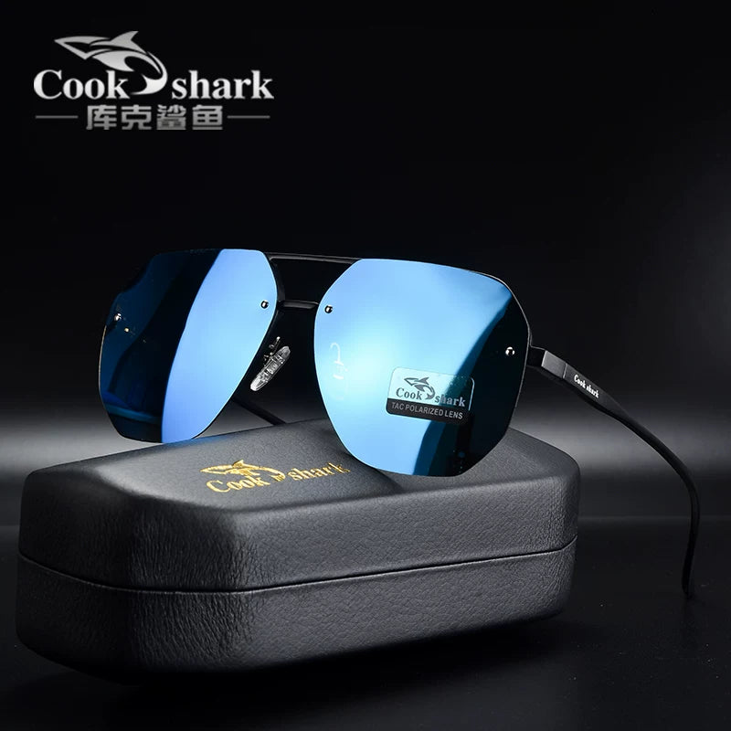 Cook Shark günəş eynəyi, polarizasiya eynəkləri, aviator eynəkləri, kişi və qadın eynəkləri, sürücülük üçün xüsusi günəş kremi, toad eynək trendi