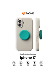Apple 17 mobil telefon qutusu üçün uyğun olan duman mavisi incə dəlikli düymə tutucusu yeni iphone17Air dəsti Apple 17promax hər şey daxil 17pro düşməyə qarşı 16 silikon 15Plus qabıq 14 super isti 13