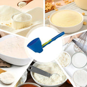 Yeni çoxfunksiyalı ölçmə qaşığı huni sızdırmaz paylama musluğu yaradıcı protein tozu sürüşən qaşıq qəhvə süd tozu sızdırmaz qaşıq