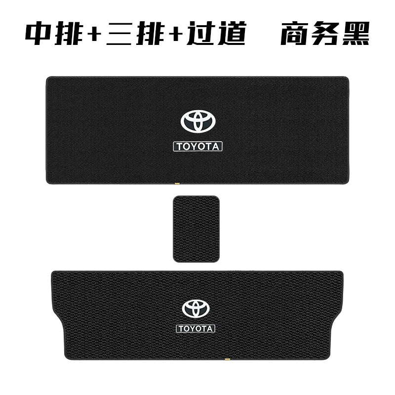 24 Toyota Gravia Sienna Custom Floor Mats Middle Row, Second Row Carpets, Menis Trunk Mats Accessories